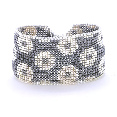 Brazalete Telar Plata Grueso Rondanas Acerina